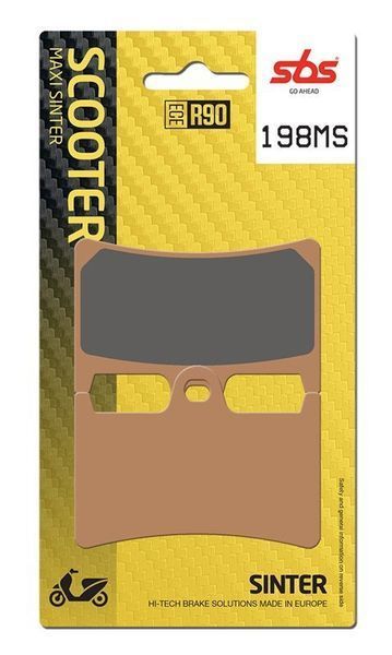 Гальмівні колодки SBS Maxi Sinter Brake Pads, Sinter 198MS фото