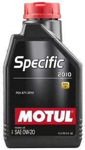 Масло моторное MOTUL Specific 2010 SAE 0W20 (1L) 112767 фото