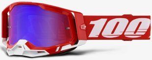 Окуляри 100% RACECRAFT 2 Goggle [Red], Mirror Blue Lens 50010-00038 фото