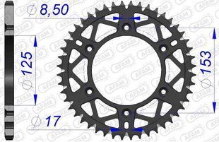 Звезда AFAM AL-Grooved Sprocket 520 - Honda [Gun Metal], 48z 11212+48 фото