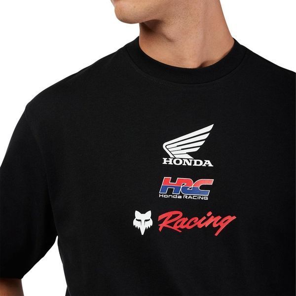 Футболка FOX OVERSIZE Short Sleeve Tee - HONDA&reg; [Black], XL 33421-001-XL фото