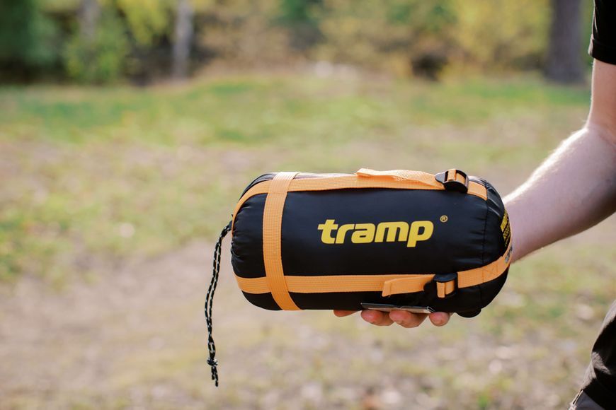 Спальный мешок Tramp Airy Light одеяло с капюшом левый yellow/grey 190/80 UTRS-056 UTRS-056-L фото