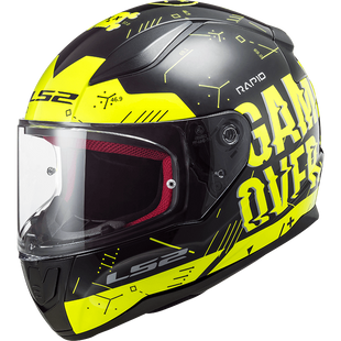 Мотошолом LS2 FF353 Rapid Player Hi-Vis Yellow Black (XXL) 103536054XXL фото