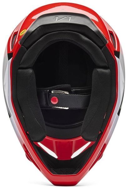Шолом FOX YTH V1 Helmet - SHIELD [Flo Red], YL 36387-110-YL фото