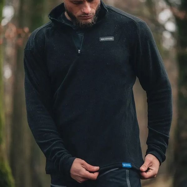 Термокофта Oxford Advanced Micro Fleece 1/2 Neck MS Top Black (S) LA214501S фото