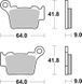 Тормозные колодки SBS Standard Brake Pads, Ceramic 791HF фото 1