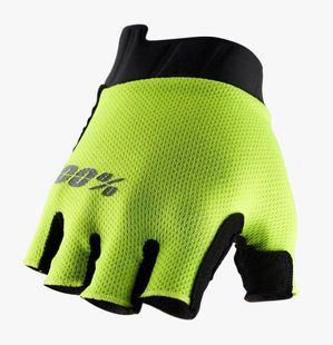 Перчатки Ride 100% EXCEEDA GEL Short Glove [Fluo Yellow], L (10) 10021-004-12 фото
