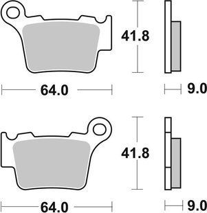 Гальмівні колодки SBS Racing Brake Pads, EVO Sinter/Sinter 791RSI фото