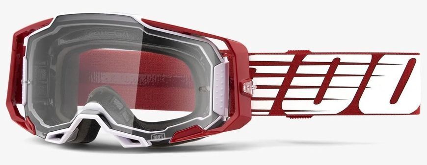 Очки 100% ARMEGA Goggle [Oversized Deep Red], Clear Lens 50721-101-02 фото