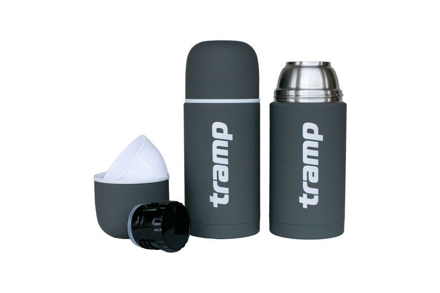 Термос TRAMP Soft Touch 0,75 л, сірий TRC-108-grey фото