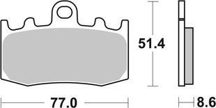 Гальмівні колодки SBS Standard Brake Pads, Ceramic 796HF фото