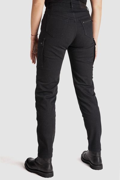 Мотоджинсы однослойные PandoMoto LADY MILA Cargo Black W26-L32 4778005903089-26 фото