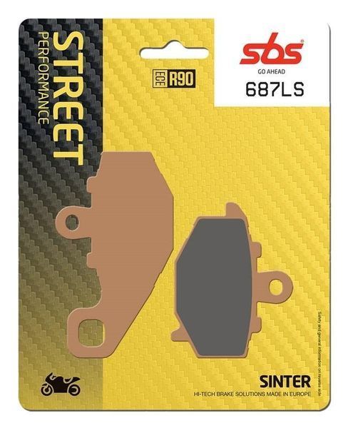 Тормозные колодки SBS Performance Rear Brake Pads, Sinter 687LS фото