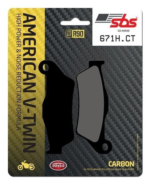 Гальмівні колодки SBS High Power Brake Pads, Carbon 671H.CT фото