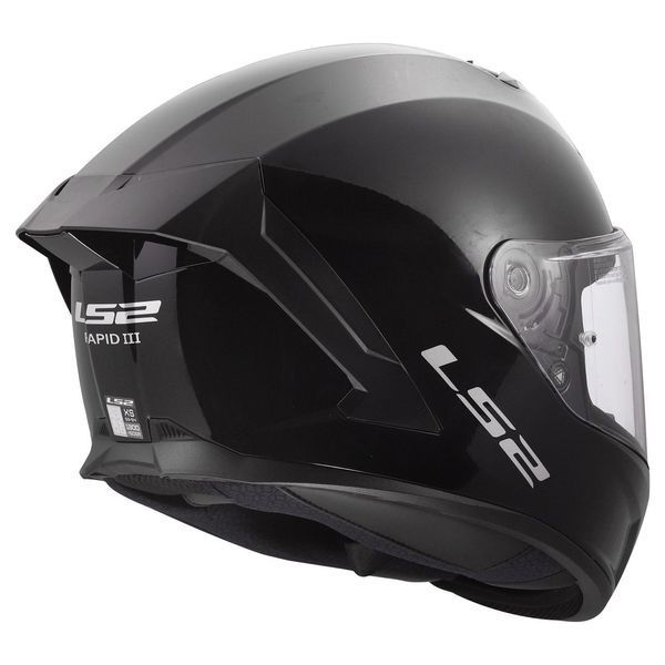 Мотошлем LS2 FF820 Rapid 3 Solid Gloss Black XXS 168200012XXS фото
