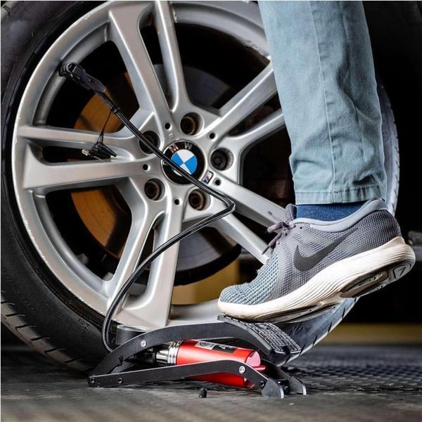 Премиум ножной одноцилиндровый насос Heyner "PEDALPOWER PRO" красный 215000 фото