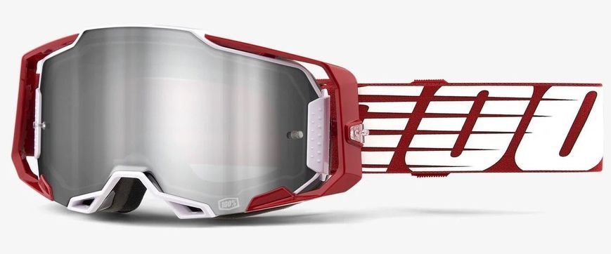 Очки 100% ARMEGA Goggle [Oversized Deep Red], Mirror Silver Lens 50721-261-02 фото