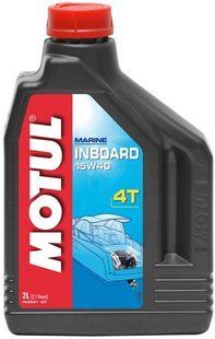 Масло моторне для човнів MOTUL Inboard 4T SAE 15W40 (2L) 106363 фото