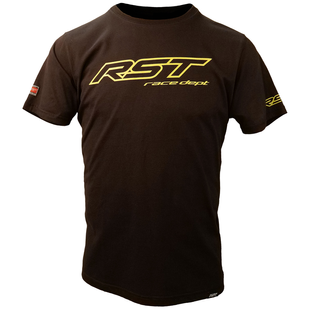 Футболка RST Race Dept Logo Mens T-Shirt Black / Flo Yellow (M) 103093F.YEL-M фото