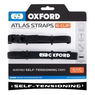 Ремни Oxford Atlas B-Clip 17mm x 2.0M Black (Pair) OX315 фото