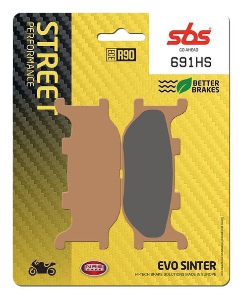 Гальмівні колодки SBS Performance Front Brake Pads, Sinter 691HS фото