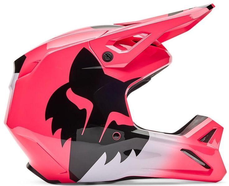 Шолом FOX YTH V1 Helmet - SHIELD [Pink], YM 36387-170-YM фото