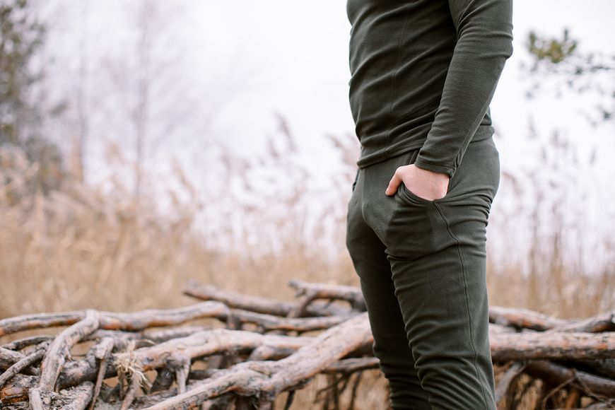 Термобілизна чоловіча Tribe Microfleece (футболка+штани) T-KA-0015-olive, T-KA-0015-olive-M T-KA-0015-olive-M фото