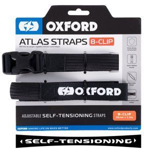 Ремни Oxford Atlas B-Clip 26mm x 2.0M Black (Pair) OX321 фото