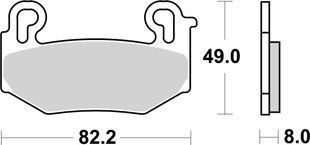 Гальмівні колодки SBS Performance Front Brake Pads, EVO Sinter 1004HS фото