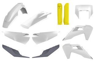 Пластик Polisport ENDURO kit - Husqvarna (20-) [White/Yellow], Husqvarna 91124 фото