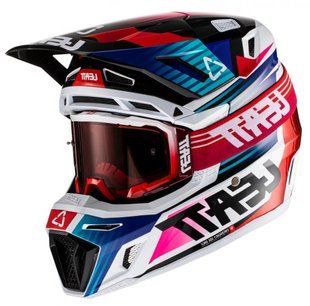 Шолом LEATT Moto 8.5 Helmet + Goggle [Royal], M 1022010122 фото