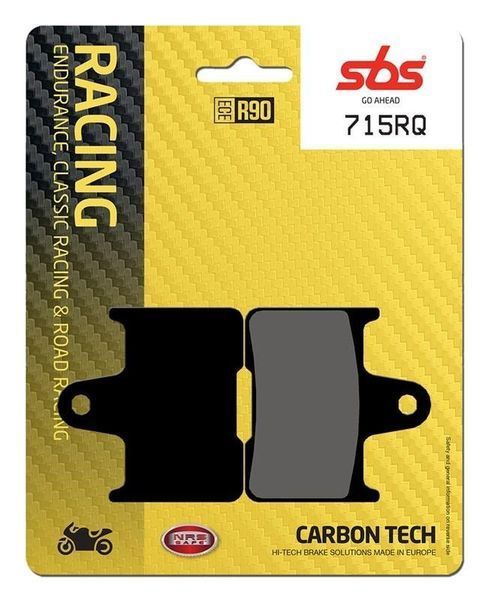 Гальмівні колодки SBS Racing Rear Brake Pads, Carbon Tech 715RQ фото