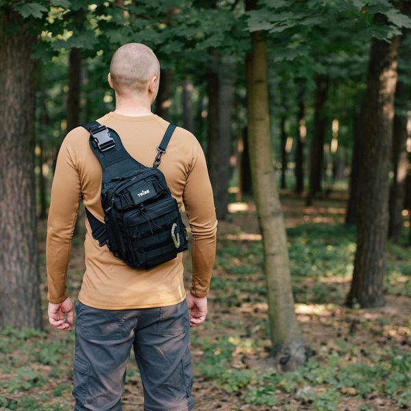 Сумка через плече Tribe Sling Pack 6,5 L T-IE-0003, black T-IE-0003-black фото