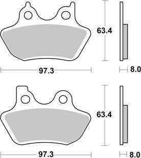 Гальмівні колодки SBS High Performance Front Brake Pads, Sinter 826H.HS фото