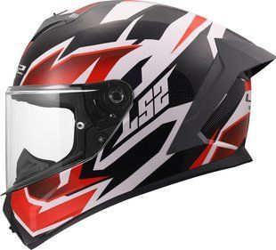 Мотошлем LS2 FF820 Rapid 3 Xtrem White Black Red S 168201102S фото