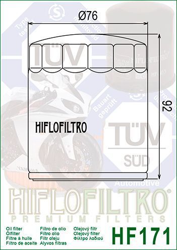 Масляный фильтр HIFLO HF171C HF171C фото