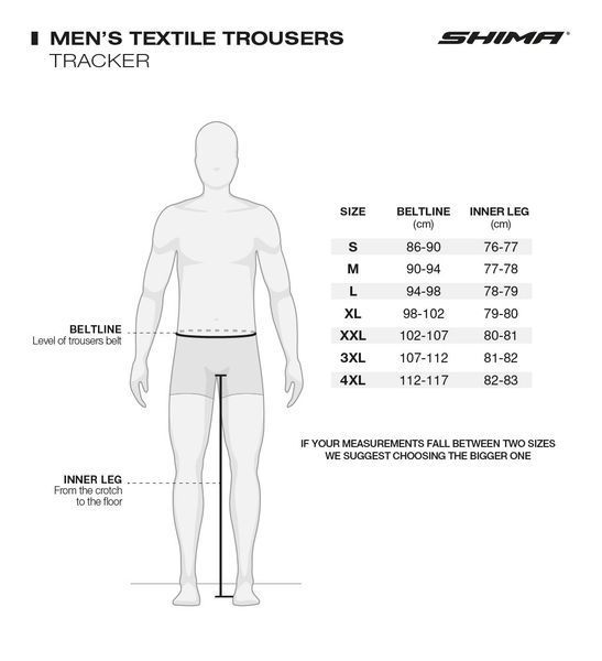 Мотоштани Shima TRACKER MEN PNT BLK 4XL 5588TRblk_XXXXL фото