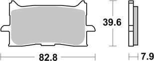 Гальмівні колодки SBS Upgrade Front Brake Pads, EVO Sinter 940SP фото