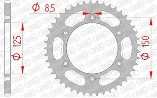 Звезда AFAM 520 Steel Chainwheel - KTM [Silver], 42z 71304-42 фото