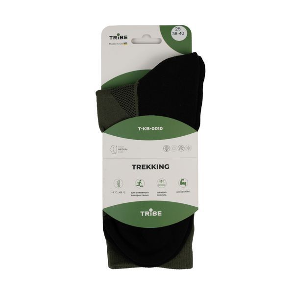 Шкарпетки Tribe Trekking T-KB-0010-black, 41-43 T-KB-0010-black-41-43 фото