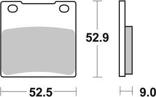 Гальмівні колодки SBS Performance Rear Brake Pads, Sinter 556LS фото