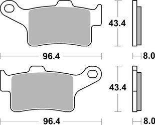 Гальмівні колодки SBS Performance Front Brake Pads, Sinter 948HS фото