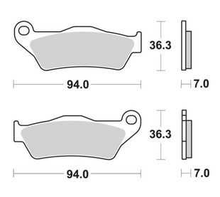 Тормозные колодки SBS Performance Rear Brake Pads 1003LS фото