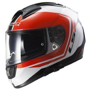Мотошолом LS2 FF397 Vector FT2 Wake White Black Red (XL) 103972532XL фото