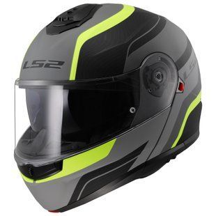 Мотошлем LS2 FF908 Strobe 2 Monza Matt Black H-V Yellow (XS) 569082254XS фото