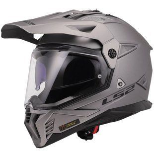 Мотошлем LS2 MX702 Pioneer 2 Solid Matt Titanium M 467021007M фото
