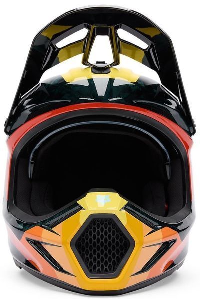 Шлем FOX V3 RS Helmet &ndash; GRID [Orange], L 33528-016-L фото