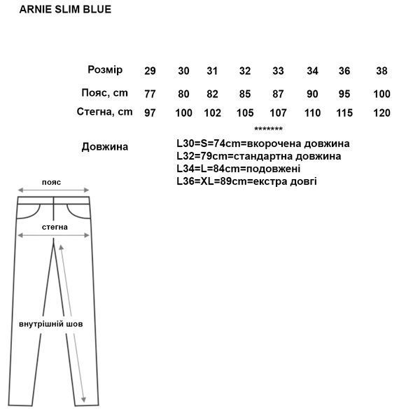 Мотоджинсы однослойные PandoMoto Arnie Slim Blue Armalith&reg; AAA W29-L32 7851049545-29 фото