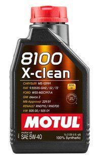 Масло моторное MOTUL 8100 X-clean SAE 5W40 (1L) 102786 фото