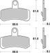 Гальмівні колодки SBS High Power Brake Pads, Carbon 853H.CT фото 1
